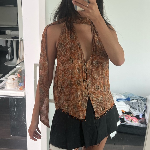 2000s Hilary Duff vibe sparkly beaded top - Picture 5 of 5